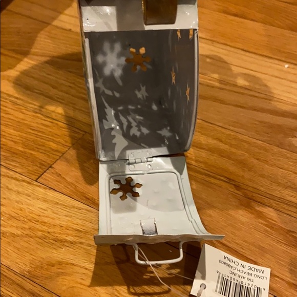 Snowman votive candle holder Metal NWT - Picture 5 of 5